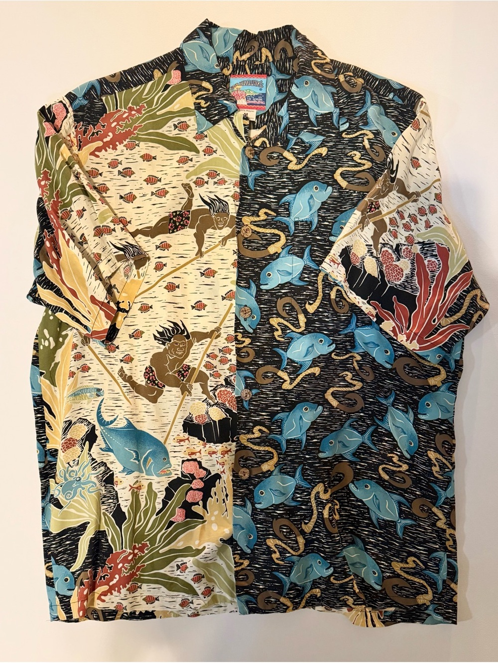 Joe Kealoha's Reyn Spooner Hawaiian Shirt Mens M Dietrich Varez Reef Fish